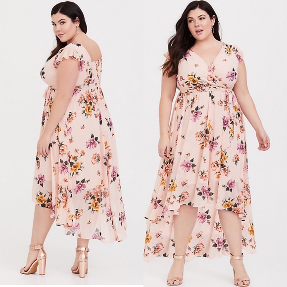 torrid blush pink dress